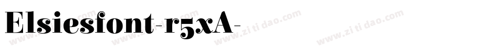 Elsiesfont-r5xA字体转换