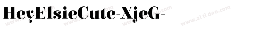 HeyElsieCute-XjeG字体转换