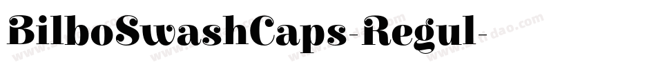 BilboSwashCaps-Regul字体转换