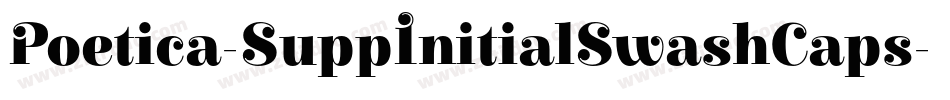 Poetica-SuppInitialSwashCaps字体转换