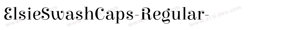 ElsieSwashCaps-Regular字体转换