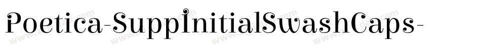 Poetica-SuppInitialSwashCaps字体转换