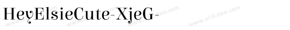 HeyElsieCute-XjeG字体转换