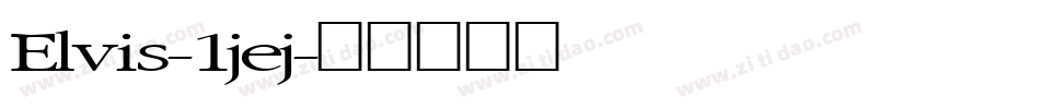 Elvis-1jej字体转换