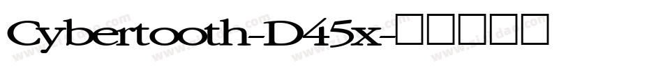 Cybertooth-D45x字体转换