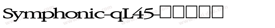 Symphonic-qL45字体转换