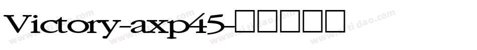 Victory-axp45字体转换