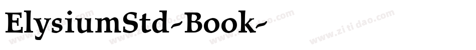 ElysiumStd-Book字体转换