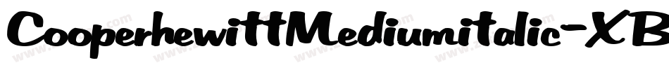 CooperhewittMediumitalic-XB42字体转换