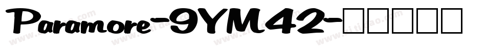 Paramore-9YM42字体转换
