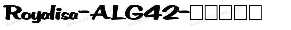 Royalisa-ALG42字体转换