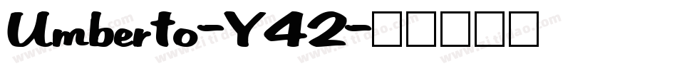 Umberto-Y42字体转换