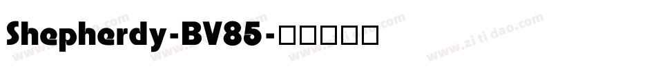 Shepherdy-BV85字体转换