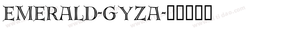 Emerald-GyZa字体转换