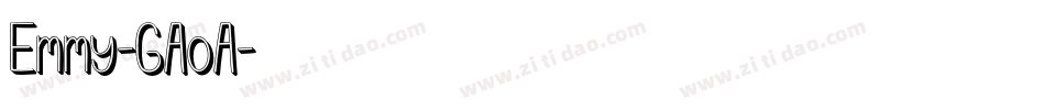 Emmy-GAoA字体转换