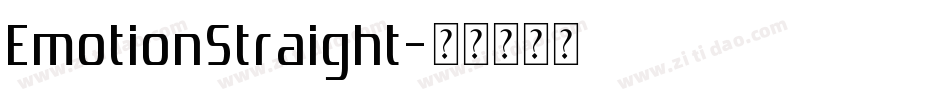 EmotionStraight字体转换