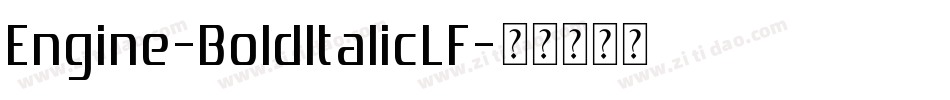 Engine-BoldItalicLF字体转换
