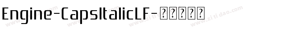 Engine-CapsItalicLF字体转换