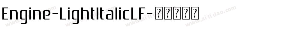 Engine-LightItalicLF字体转换
