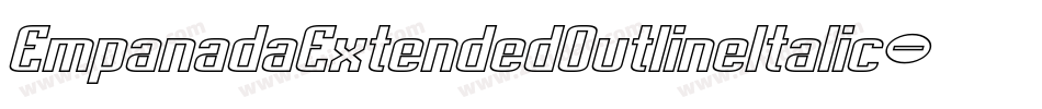 EmpanadaExtendedOutlineItalic-BevG字体转换