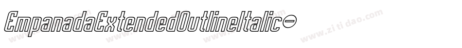 EmpanadaExtendedOutlineItalic-BevG字体转换