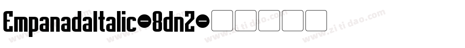 EmpanadaItalic-8dnZ字体转换