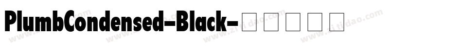 PlumbCondensed-Black字体转换