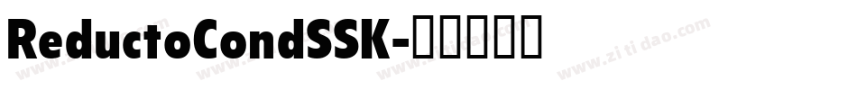 ReductoCondSSK字体转换