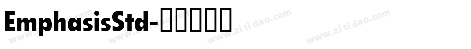EmphasisStd字体转换