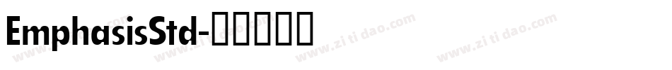 EmphasisStd字体转换