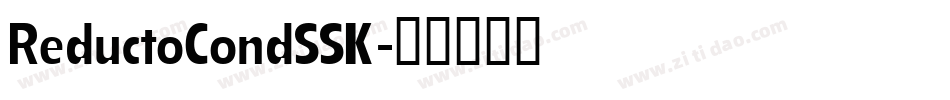 ReductoCondSSK字体转换