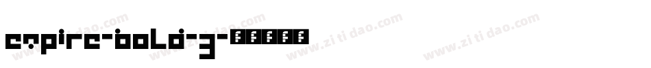 Empire-Bold-3字体转换