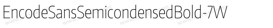 EncodeSansSemicondensedBold-7WgP字体转换