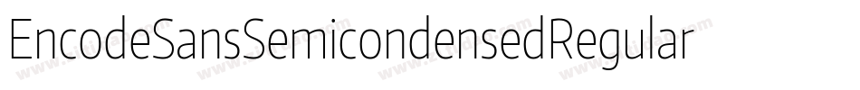 EncodeSansSemicondensedRegular-XBwd字体转换