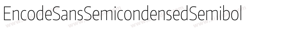 EncodeSansSemicondensedSemibold-gqOR字体转换