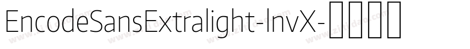 EncodeSansExtralight-lnvX字体转换