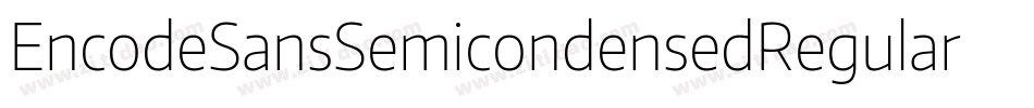EncodeSansSemicondensedRegular-XBwd字体转换