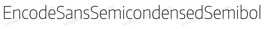 EncodeSansSemicondensedSemibold-gqOR字体转换