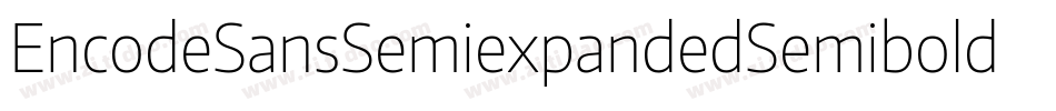 EncodeSansSemiexpandedSemibold-ZMm8字体转换