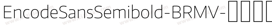 EncodeSansSemibold-BRMV字体转换