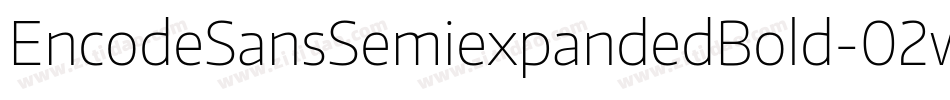 EncodeSansSemiexpandedBold-02wz字体转换