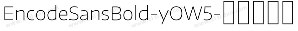 EncodeSansBold-yOW5字体转换
