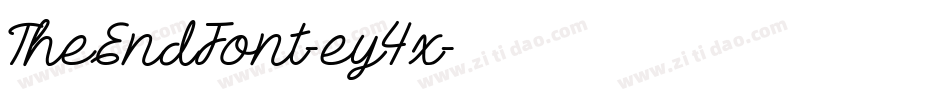 TheEndFont-ey4x字体转换
