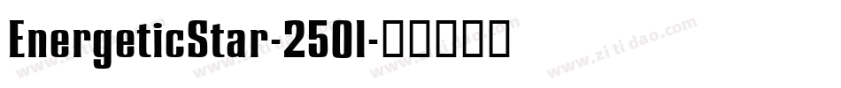 EnergeticStar-250l字体转换