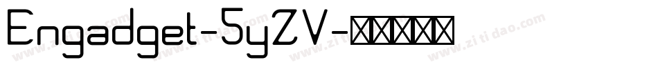 Engadget-5yZV字体转换