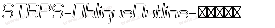 STEPS-ObliqueOutline字体转换