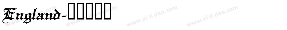 England字体转换