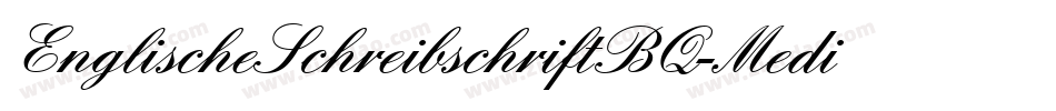 EnglischeSchreibschriftBQ-Medium字体转换