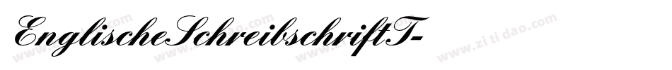 EnglischeSchreibschriftT字体转换
