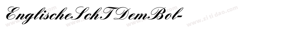 EnglischeSchTDemBol字体转换